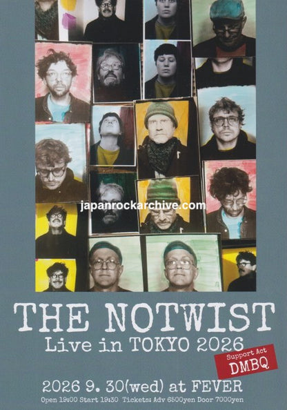 The Notwist 2026 Japan tour concert flyer - front