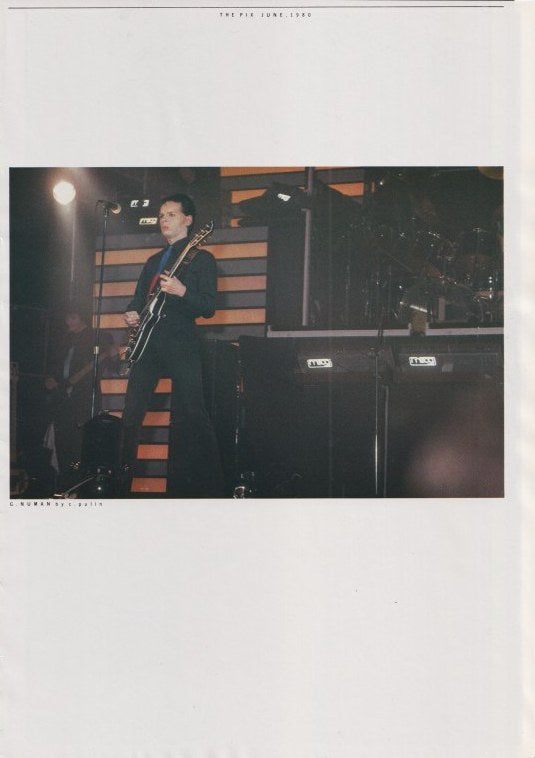Gary Numan 1980/06 Japanese music press clipping - photo pinup (#2)