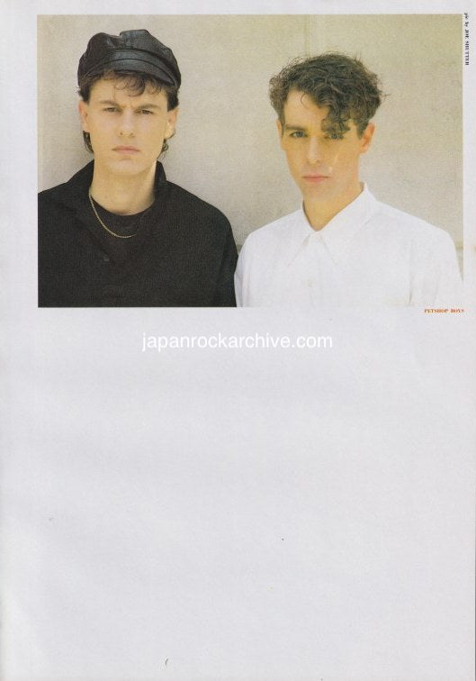 Pet Shop Boys 1986/07 Japanese music press cutting clipping - photo pinup