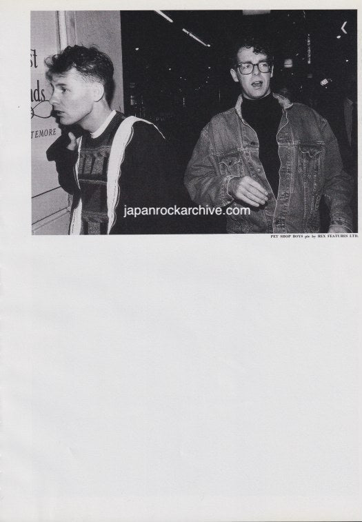 Pet Shop Boys 1988/07 Japanese music press cutting clipping - photo pinup
