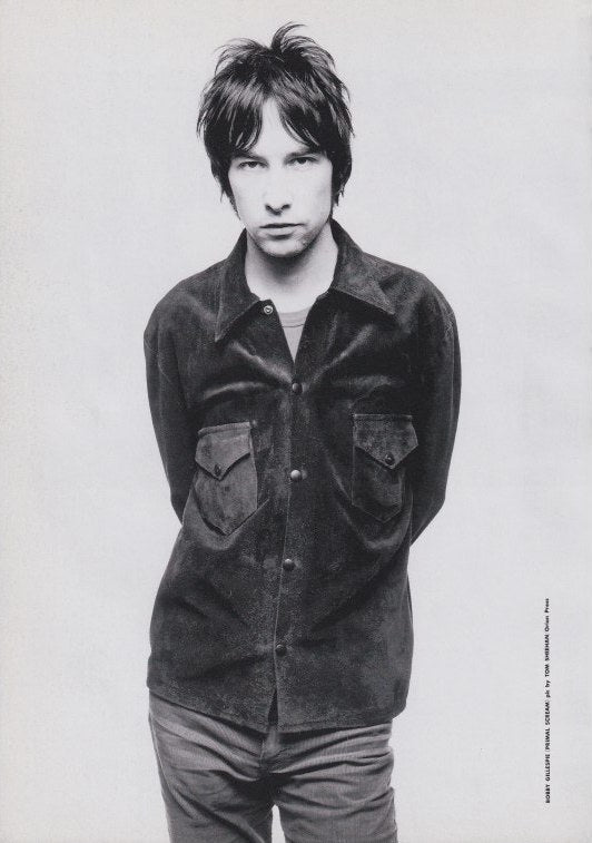 Primal Scream 1996/08 Japanese music press cutting clipping - photo pinup - bobby gillespie