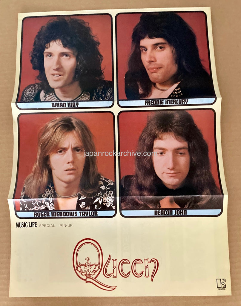 Queen 1975/04 Japan pinup poster