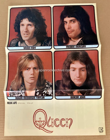 Queen 1975/04 Japan pinup poster