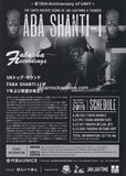 Aba Shanti-i 2019 Japan tour concert gig flyer handbill