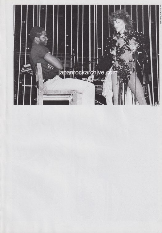 Sheila E. 1985/04 Japanese music press cutting clipping - photo pinup