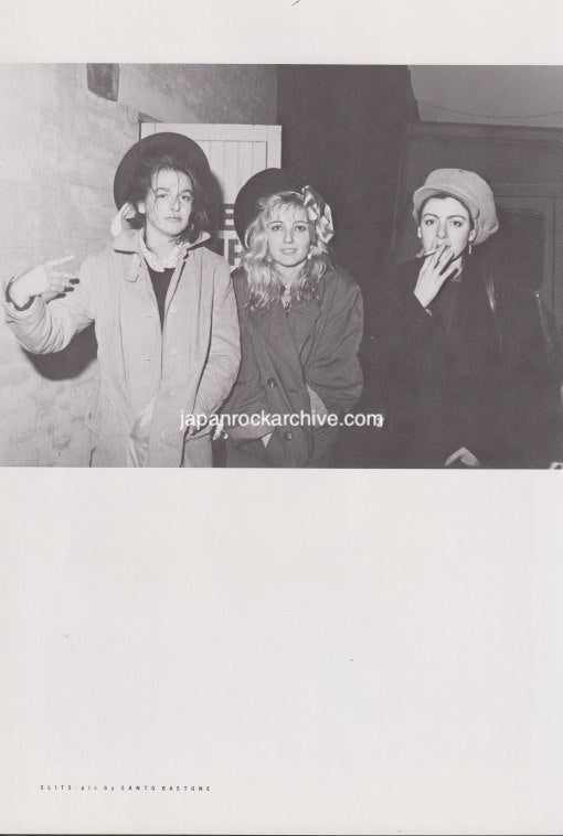 The Slits 1981/01 Japanese music press cutting clipping - photo pinup