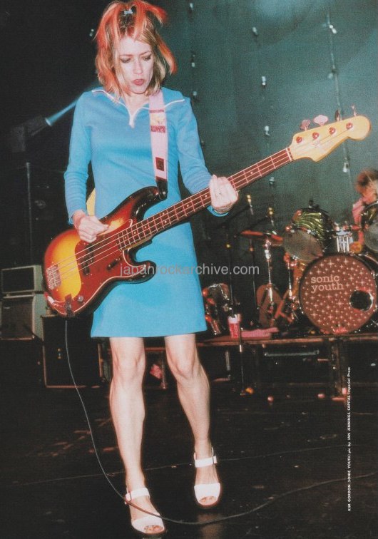 Sonic Youth 1996/08 Japanese music press cutting clipping - photo pinup - kim gordon