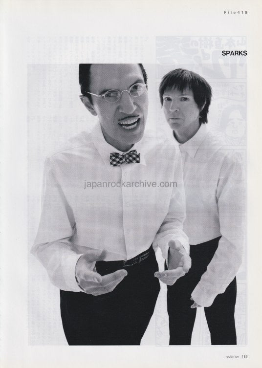 Sparks 2006/03 Japanese music press cutting clipping - article