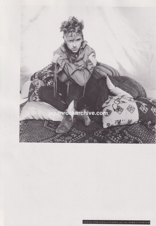 Steve Strange 1979/09 Japanese music press clipping - photo pinup (Visage)