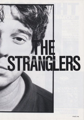 The Stranglers 1991/05 Japanese music press cutting clipping - article