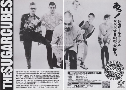 The Sugarcubes 1990/05 Planet Japan single / tour promo ad