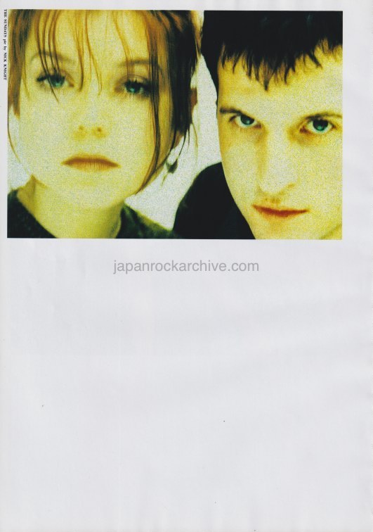 The Sundays 1990/07 Japanese music press cutting clipping - photo pinup