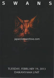 Swans 2013 Japan tour concert gig flyer handbill