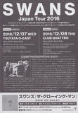 Swans 2016 Japan tour concert gig flyer handbill