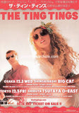The Ting Tings 2014 Japan tour concert gig flyer handbill