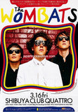 The Wombats 2012 Japan tour concert gig flyer handbill