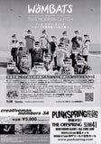 The Wombats 2012 Japan tour concert gig flyer handbill