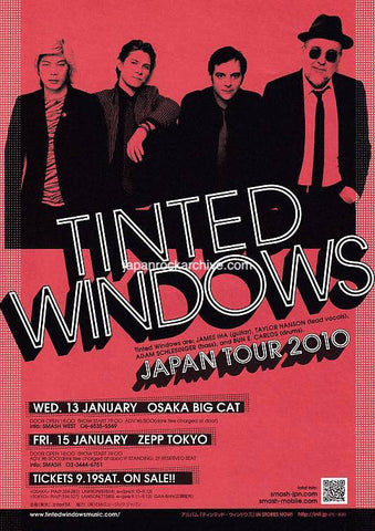 Tinted Windows 2010 Japan tour concert gig flyer handbill