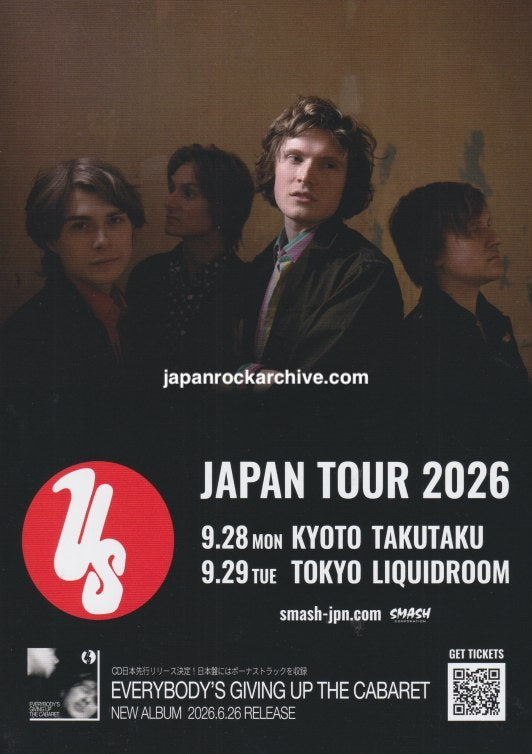 US 2026 Japan tour concert gig flyer