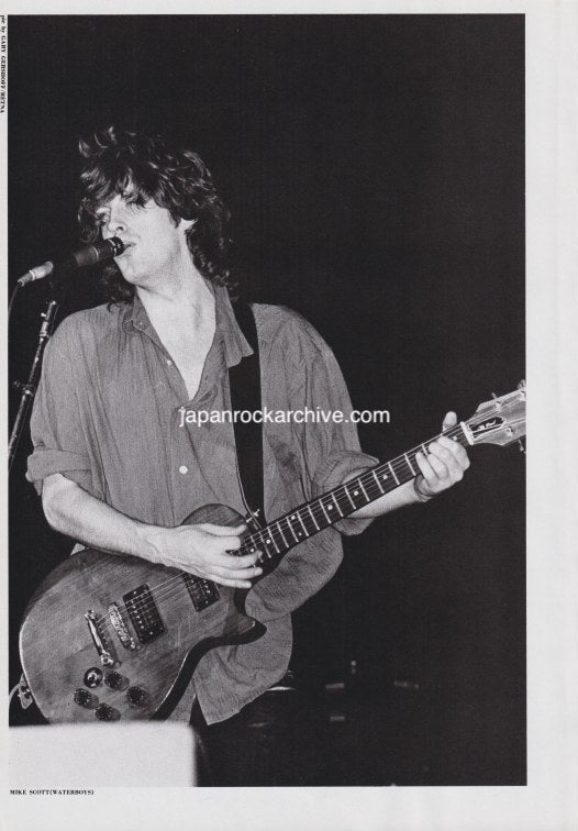 The Waterboys 1985/04 Japanese music press cutting clipping - photo pinup - mike scott