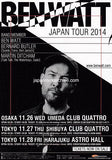 Ben Watt 2014 Japan tour concert gig flyer handbill