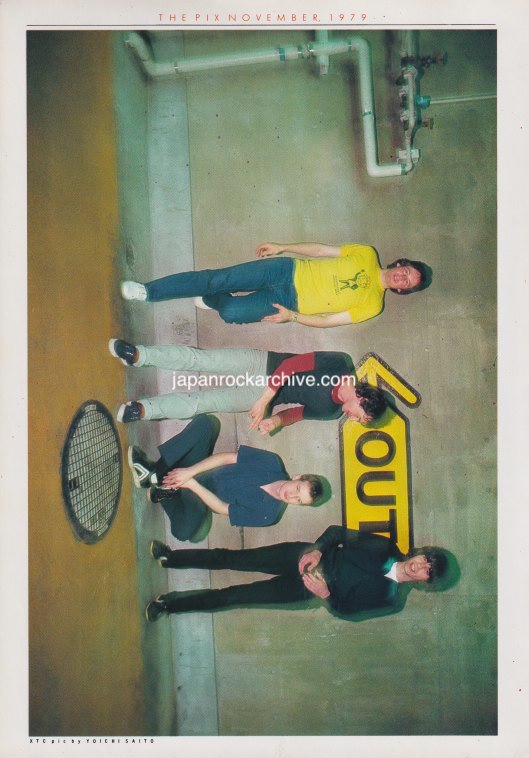 XTC 1979/11 Japanese music press cutting clipping - photo pinup