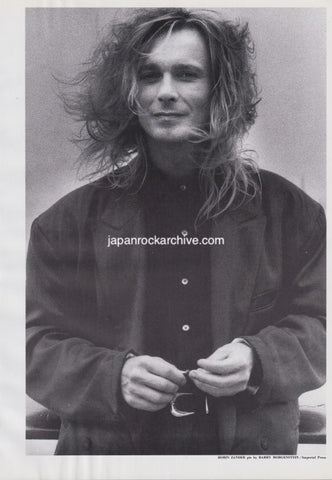 Robin Zander 1988/12 Japanese music press cutting clipping - photo pinup - cheap trick