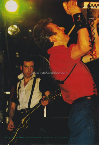 1980 The Clash Japanese photo pinup / clipping / cutting