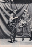 The Clash 1983/04 Japanese music press cutting clipping - 2 page photo spread / pinup - US tour