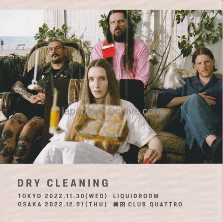 Dry Cleaning 2022 Japan tour concert gig flyer handbill