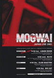 Mogwai 2001 Japan tour concert gig flyer handbill