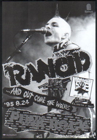 Rancid 1995/09 And Out Come The Wolves Japan album promo ad