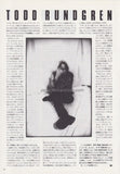 Todd Rundgren 1993/01 Japanese music press cutting clipping - article
