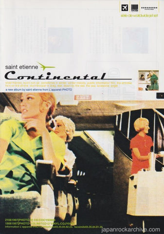 Saint Etienne 1997/08 Continental Japan album promo ad