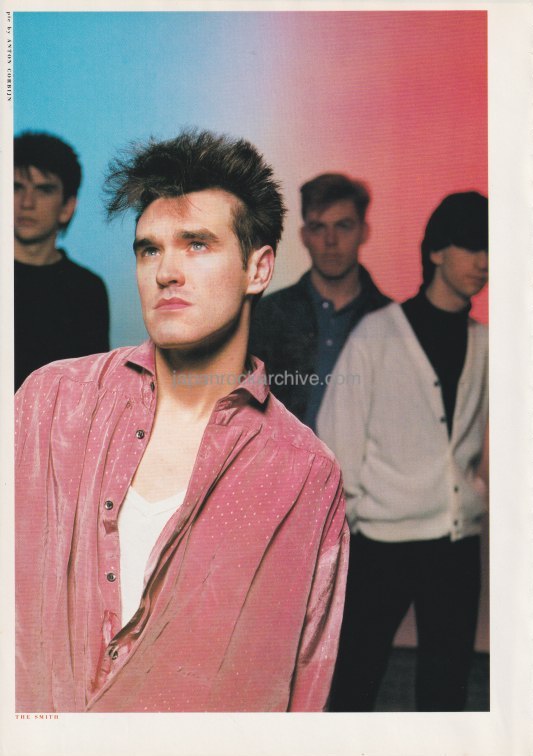 The Smiths 1985/01 Japanese music press cutting clipping - photo pinup - band shot
