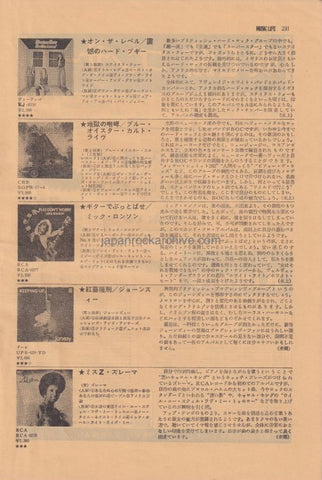 Status Quo 1975/05 Japanese music press cutting clipping - on the level record review