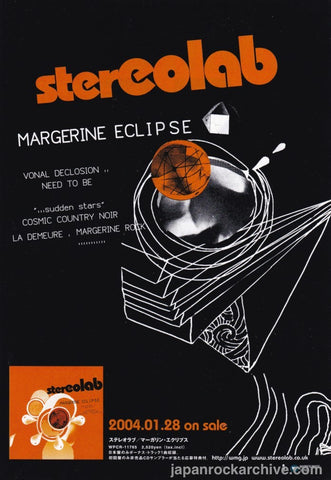 Stereolab 2004/02 Margerine Eclipse Japan album promo ad