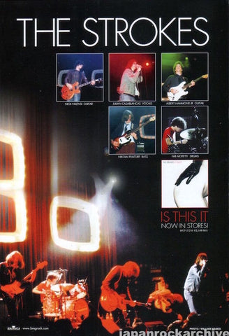 The Strokes 2002/04 Is This It Japan debut album promo ad