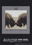 U2 2002 The Best Of 1990 - 2000 Japan CD / DVD Store Flyer